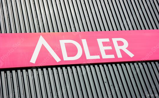 AACHEN, GERMANY MARCH, 2017: Adler Fashion Logo. Adler Fashion AG is located in Haibach near Aschaffenburg, is a listed retailer chain with 174 stores in Germany, Austria, Luxembourg and Switzerland.  : Stock Photo or Stock Video Download rcfotostock photos, images and assets rcfotostock | RC Photo Stock.: