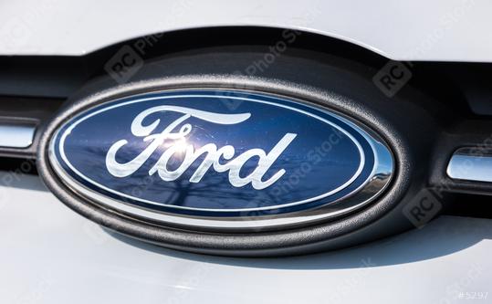 AACHEN, GERMANY MARCH, 2017: Ford Sign Close-Up. The Ford Motor Company is an American multinational automaker. Ford is the second-largest U.S.-based automaker.  : Stock Photo or Stock Video Download rcfotostock photos, images and assets rcfotostock | RC Photo Stock.: