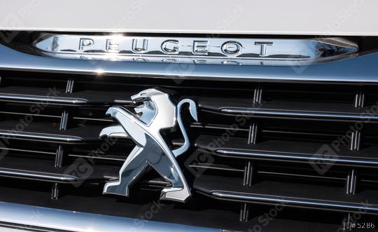 AACHEN, GERMANY MARCH, 2017: Peugeot logo on a car grill. Peugeot is a French cars brand, part of PSA Peugeot Citroen.  : Stock Photo or Stock Video Download rcfotostock photos, images and assets rcfotostock | RC Photo Stock.: