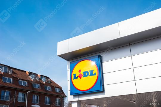 AACHEN, GERMANY MARCH, 2017: The LIDL supermarket sign. LIDL is a German global discount supermarket chain, based in Neckarsulm, Baden-Wuerttemberg, Germany.  : Stock Photo or Stock Video Download rcfotostock photos, images and assets rcfotostock | RC Photo Stock.:
