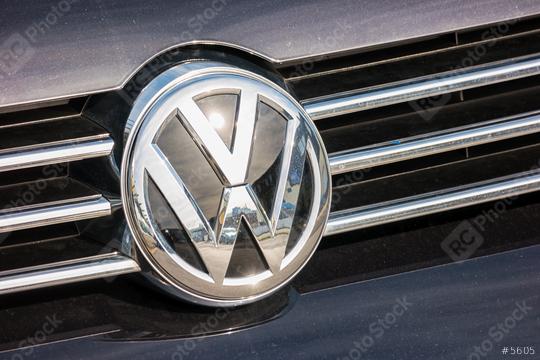 AACHEN, GERMANY MARCH, 2017: Volkswagen VW plate logo on a car grill. Volkswagen is a famous European car manufacturer company based on Germany.  : Stock Photo or Stock Video Download rcfotostock photos, images and assets rcfotostock | RC Photo Stock.: