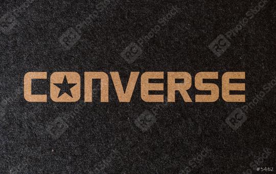 AACHEN, GERMANY OCTOBER, 2017: All Star Converse Sign On Retro Converse Sneakers Box. Founded in 1908 is an American lifestyle company with a production output of shoes and lifestyle fashion.  : Stock Photo or Stock Video Download rcfotostock photos, images and assets rcfotostock | RC Photo Stock.: