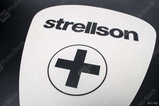 AACHEN, GERMANY OCTOBER, 2017: Logo of the brand "Strellson". Strellson was created in 1984 by the Strellson AG. The product range mainly includes suits, trousers, shirts, sweaters, bags and shoes.   : Stock Photo or Stock Video Download rcfotostock photos, images and assets rcfotostock | RC Photo Stock.: