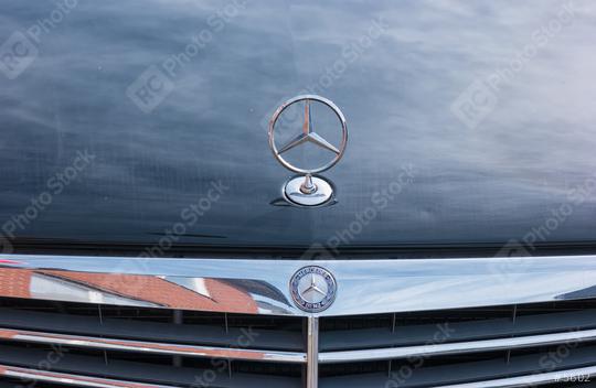 AACHEN, GERMANY OCTOBER, 2017: Mercedes Benz logo star on a car. Mercedes-Benz is a German automobile manufacturer. The brand is used for luxury automobiles, buses, coaches and trucks.  : Stock Photo or Stock Video Download rcfotostock photos, images and assets rcfotostock | RC Photo Stock.: