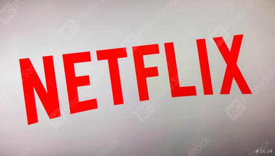 AACHEN, GERMANY OCTOBER, 2017: Netflix logo on a TV screen. Netflix is an entertainment company, specializes in and provides streaming media and video on demand online.  : Stock Photo or Stock Video Download rcfotostock photos, images and assets rcfotostock | RC Photo Stock.: