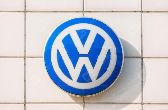 AACHEN, GERMANY OCTOBER, 2017: Volkswagen VW sign on a store facade. Volkswagen is a famous European car manufacturer company based on Germany.  : Stock Photo or Stock Video Download rcfotostock photos, images and assets rcfotostock | RC Photo Stock.: