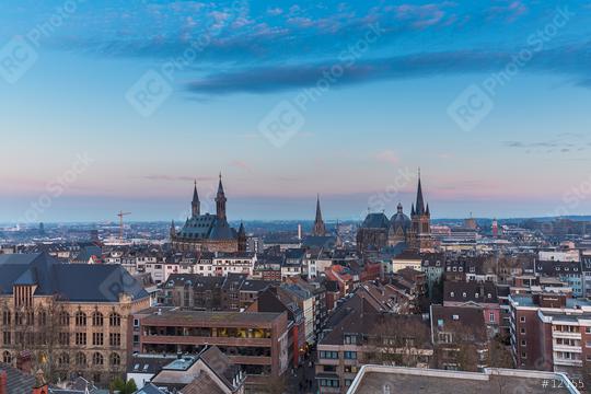 Aachen in germany at sunset  : Stock Photo or Stock Video Download rcfotostock photos, images and assets rcfotostock | RC Photo Stock.: