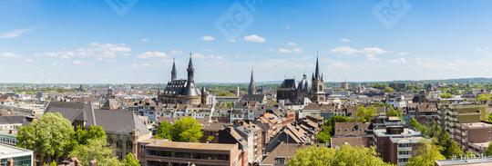 Aachen panorama  : Stock Photo or Stock Video Download rcfotostock photos, images and assets rcfotostock | RC-Photo-Stock.:
