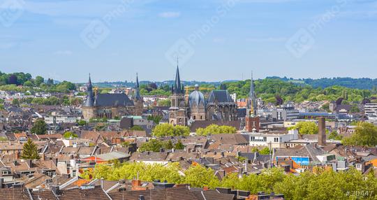 aachen skyline with town hall and cathedral  : Stock Photo or Stock Video Download rcfotostock photos, images and assets rcfotostock | RC Photo Stock.: