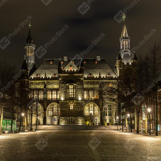 Aachen Town Hall at night  : Stock Photo or Stock Video Download rcfotostock photos, images and assets rcfotostock | RC Photo Stock.: