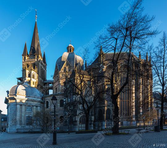 aachener cathedral in the morning light  : Stock Photo or Stock Video Download rcfotostock photos, images and assets rcfotostock | RC Photo Stock.: