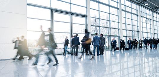 abstakt image of Business people walking in a modern hall  : Stock Photo or Stock Video Download rcfotostock photos, images and assets rcfotostock | RC Photo Stock.: