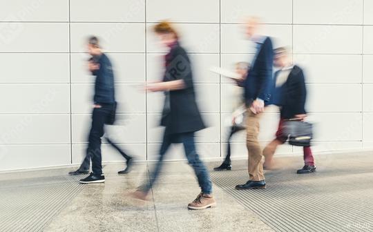 abstract blurred people walking in a corridor  : Stock Photo or Stock Video Download rcfotostock photos, images and assets rcfotostock | RC Photo Stock.: