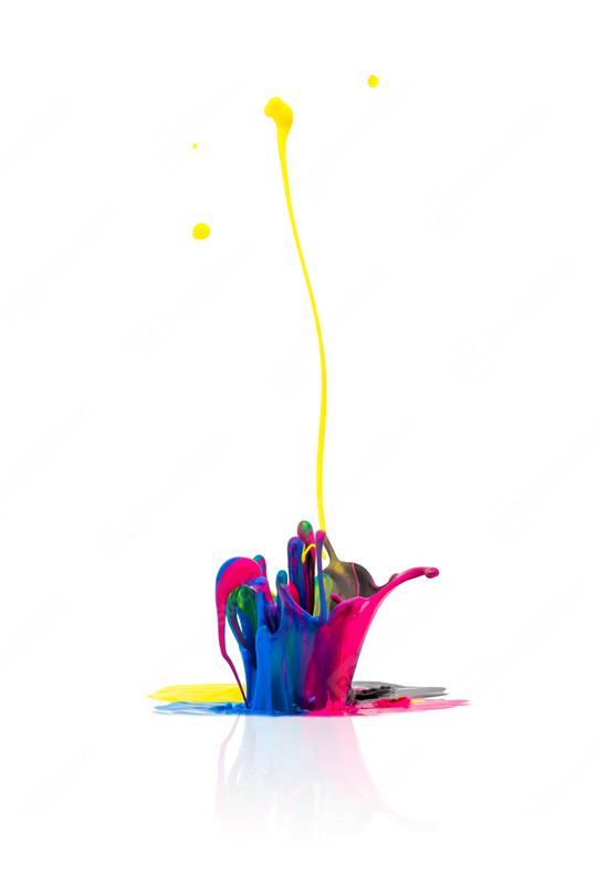 abstract CMYK paint splashing  : Stock Photo or Stock Video Download rcfotostock photos, images and assets rcfotostock | RC Photo Stock.: