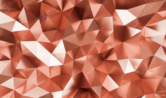 abstract copper crystal low poly background, luxery copper metallic texture,  panorama, wide panoramic polygonal wallpaper - 3D rendering - Illustration  : Stock Photo or Stock Video Download rcfotostock photos, images and assets rcfotostock | RC Photo Stock.:
