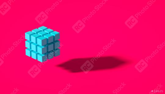 Abstract Cube grid logo design  - 3D Rendering  : Stock Photo or Stock Video Download rcfotostock photos, images and assets rcfotostock | RC Photo Stock.: