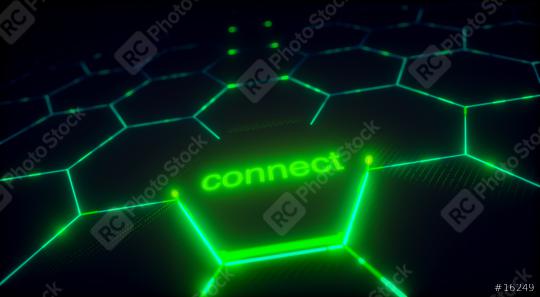 Abstract futuristic surface hexagon pattern with light rays   : Stock Photo or Stock Video Download rcfotostock photos, images and assets rcfotostock | RC Photo Stock.: