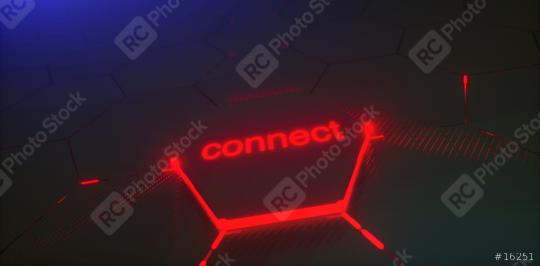 Abstract futuristic surface hexagon pattern with light rays   : Stock Photo or Stock Video Download rcfotostock photos, images and assets rcfotostock | RC Photo Stock.: