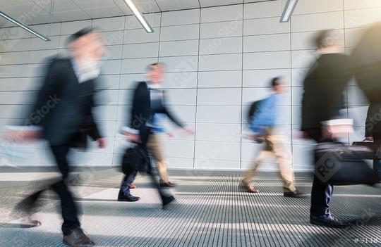 Abstract Image of Business People Walking in a modern office corridor  : Stock Photo or Stock Video Download rcfotostock photos, images and assets rcfotostock | RC Photo Stock.: