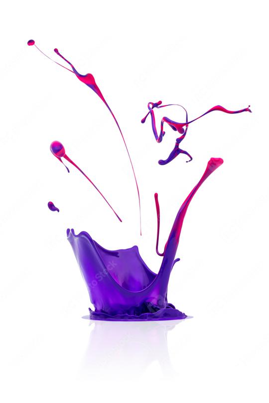 abstract paint splashing isolated on white  : Stock Photo or Stock Video Download rcfotostock photos, images and assets rcfotostock | RC Photo Stock.: