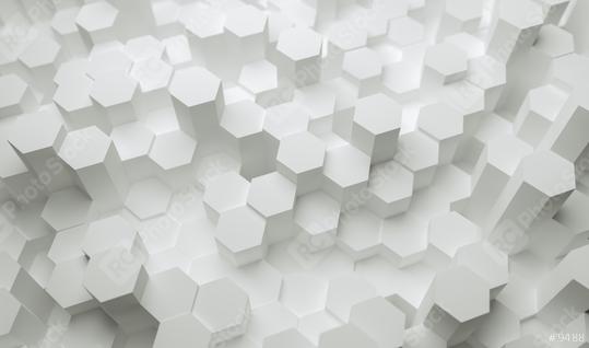 Abstract paper Hexagon white Background - 3D rendering - Illustration  : Stock Photo or Stock Video Download rcfotostock photos, images and assets rcfotostock | RC Photo Stock.: