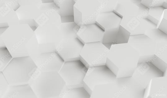 Abstract paper Hexagon white Background - 3D rendering - Illustration   : Stock Photo or Stock Video Download rcfotostock photos, images and assets rcfotostock | RC Photo Stock.: