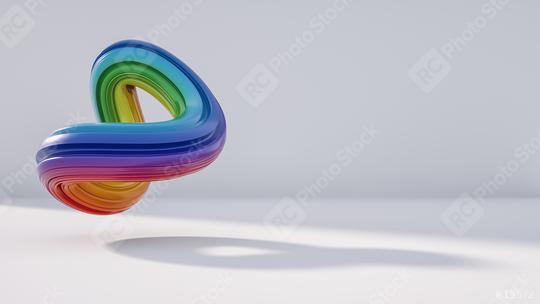 abstract rainbow logo, including copy space, 3D rendering  : Stock Photo or Stock Video Download rcfotostock photos, images and assets rcfotostock | RC Photo Stock.:
