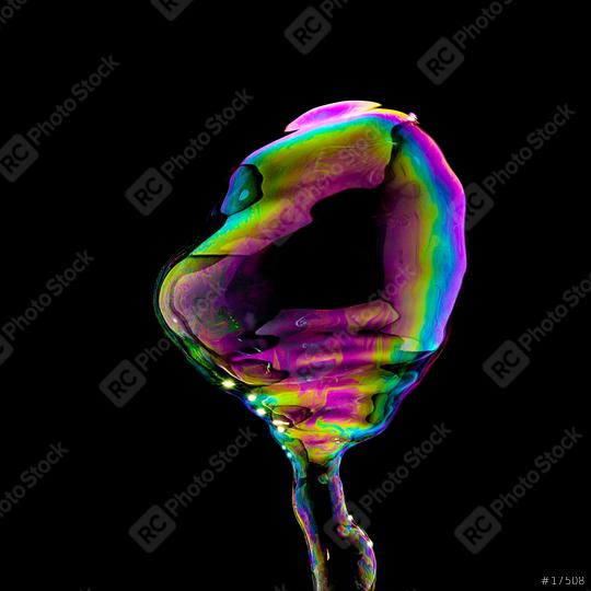 abstract Soap Bubble in colorful colors like a human head on black background  : Stock Photo or Stock Video Download rcfotostock photos, images and assets rcfotostock | RC Photo Stock.: