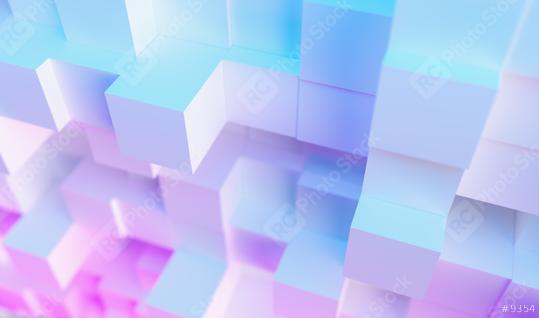 Abstract technological cube background, with colorful bright neon uv blue and purple lights  : Stock Photo or Stock Video Download rcfotostock photos, images and assets rcfotostock | RC Photo Stock.: