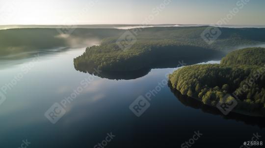 Aerial view of a misty lake at dawn
  : Stock Photo or Stock Video Download rcfotostock photos, images and assets rcfotostock | RC Photo Stock.: