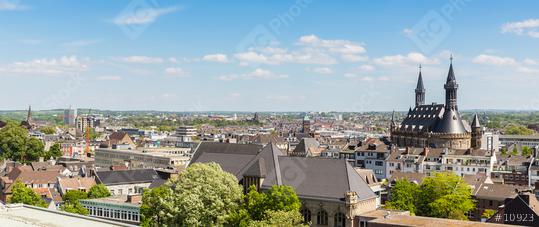 aerial view of aachen city with town hall   : Stock Photo or Stock Video Download rcfotostock photos, images and assets rcfotostock | RC Photo Stock.: