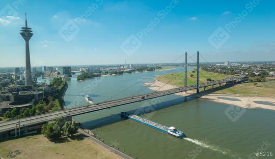 Aerial view of Dusseldorf in North Rhine-Westphalia Germany  : Stock Photo or Stock Video Download rcfotostock photos, images and assets rcfotostock | RC Photo Stock.: