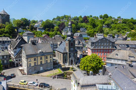 Aerial view of Monschau  : Stock Photo or Stock Video Download rcfotostock photos, images and assets rcfotostock | RC Photo Stock.: