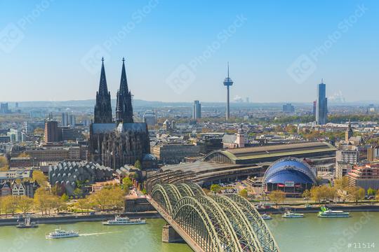 aerial view of the Cologne Cathedral at spring  : Stock Photo or Stock Video Download rcfotostock photos, images and assets rcfotostock | RC Photo Stock.: