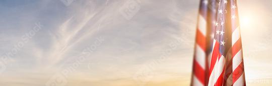 American flag for Memorial Day, 4th of July or Labour Day at sunset  : Stock Photo or Stock Video Download rcfotostock photos, images and assets rcfotostock | RC Photo Stock.: