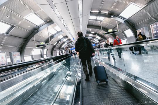 anonymous commuter rushing on a escalator  : Stock Photo or Stock Video Download rcfotostock photos, images and assets rcfotostock | RC Photo Stock.: