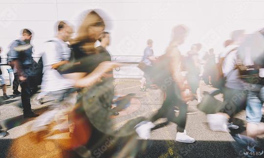 Anonymous crowd of people walking on a busy City street  : Stock Photo or Stock Video Download rcfotostock photos, images and assets rcfotostock | RC Photo Stock.: