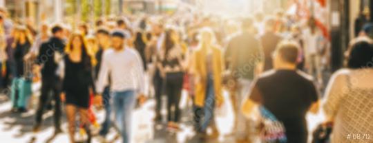 anonymous defocused crowd of people on a shopping street  : Stock Photo or Stock Video Download rcfotostock photos, images and assets rcfotostock | RC-Photo-Stock.: