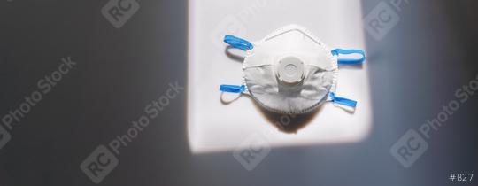 Anti virus protection mask ffp3 N95 standart to prevent corona COVID-19 and SARS infection, banner size, with copyspace for your individual text.  : Stock Photo or Stock Video Download rcfotostock photos, images and assets rcfotostock | RC Photo Stock.: