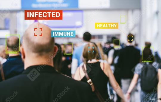 App scanning and tracking large crowd of people in a the streets of london to protect their health and social behavior for Covid-19 Coronavirus. Big data monitoring motion profile   : Stock Photo or Stock Video Download rcfotostock photos, images and assets rcfotostock | RC Photo Stock.: