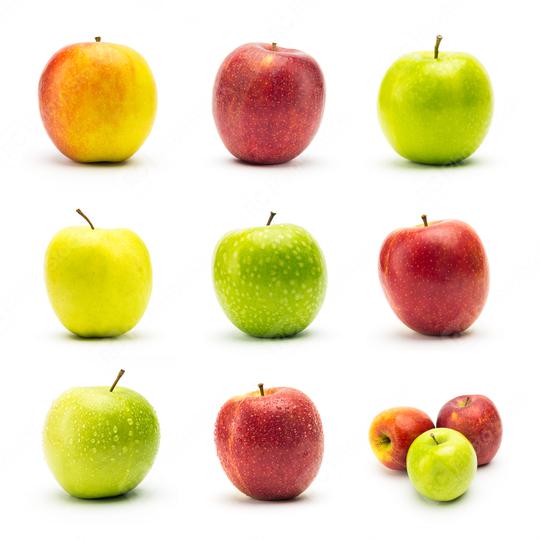 apple varieties with dew drops set  : Stock Photo or Stock Video Download rcfotostock photos, images and assets rcfotostock | RC Photo Stock.: