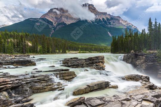 Athabasca Waterfalls by Icefields Parkway, Jasper National Park, Alberta, Canada  : Stock Photo or Stock Video Download rcfotostock photos, images and assets rcfotostock | RC Photo Stock.:
