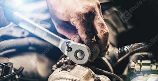 Auto mechanic hands working on car engine in mechanics garage. Repair service. authentic close-up shot  : Stock Photo or Stock Video Download rcfotostock photos, images and assets rcfotostock | RC Photo Stock.: