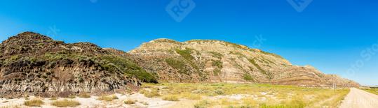 Badlands landscape panorama in drumheller canada  : Stock Photo or Stock Video Download rcfotostock photos, images and assets rcfotostock | RC Photo Stock.: