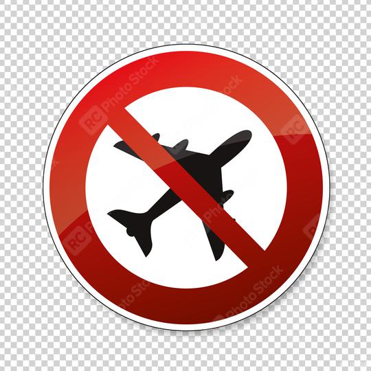 Ban flying. No flying zone, prohibition sign, on checked transparent background. Vector illustration. Eps 10 vector file.  : Stock Photo or Stock Video Download rcfotostock photos, images and assets rcfotostock | RC Photo Stock.: