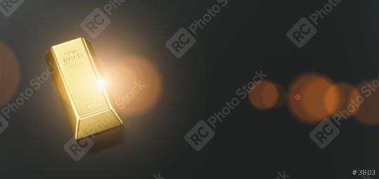 Banking and financial industry concept with a gold bar and copy space. Although the gold standard has passed, a declining US dollar means rising gold prices  : Stock Photo or Stock Video Download rcfotostock photos, images and assets rcfotostock | RC Photo Stock.: