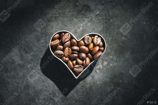 Barista Coffee beans in the form of heart  : Stock Photo or Stock Video Download rcfotostock photos, images and assets rcfotostock | RC Photo Stock.:
