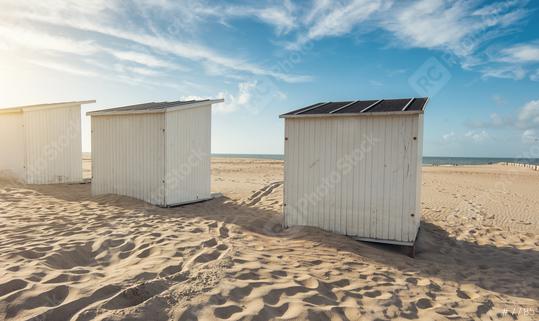 beach houses at the beach in Zeeland  : Stock Photo or Stock Video Download rcfotostock photos, images and assets rcfotostock | RC Photo Stock.: