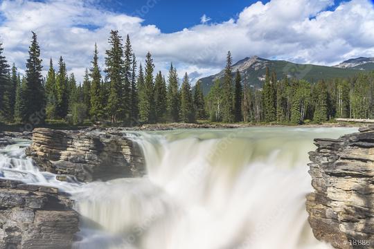 beautiful Athabaska falls at the rocky mountains in jasper canada  : Stock Photo or Stock Video Download rcfotostock photos, images and assets rcfotostock | RC Photo Stock.: