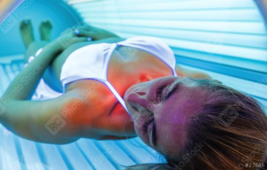 Beautiful sexy woman tanning in solarium  : Stock Photo or Stock Video Download rcfotostock photos, images and assets rcfotostock | RC Photo Stock.: